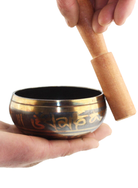 西藏尼泊尔手工佛音钵发音碗颂钵铜磬瑜伽静心钵火供碗