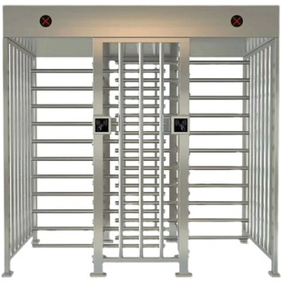 智慧小区人脸识别全高十字转闸旋转门工地实名制人行通道防尾随门