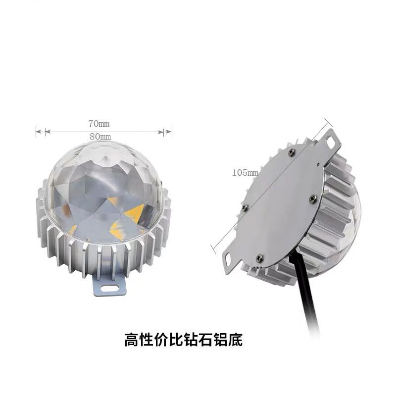 LED跑马灯车铝点光源户外防水七彩单色圆形亮化门头广告装饰灯具