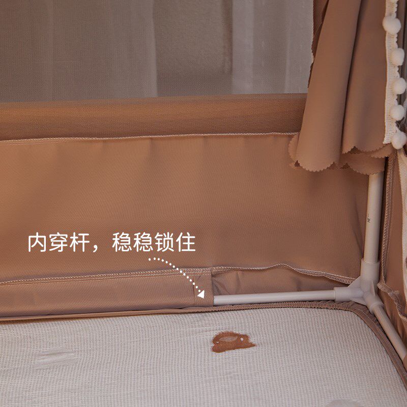拼接床蚊帐2026新款专用儿童床婴儿防摔家用卧室高级小床上帐篷