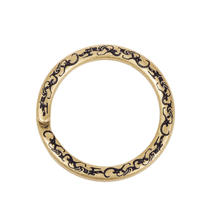 琢匠《南越王龙纹玉环》钥匙环 钥匙圈 手工纯黄铜环DIY配件