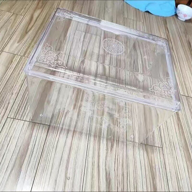 骨灰盒防潮保护罩F防水密封保护箱加厚防尘盒防水盒有机玻璃透明