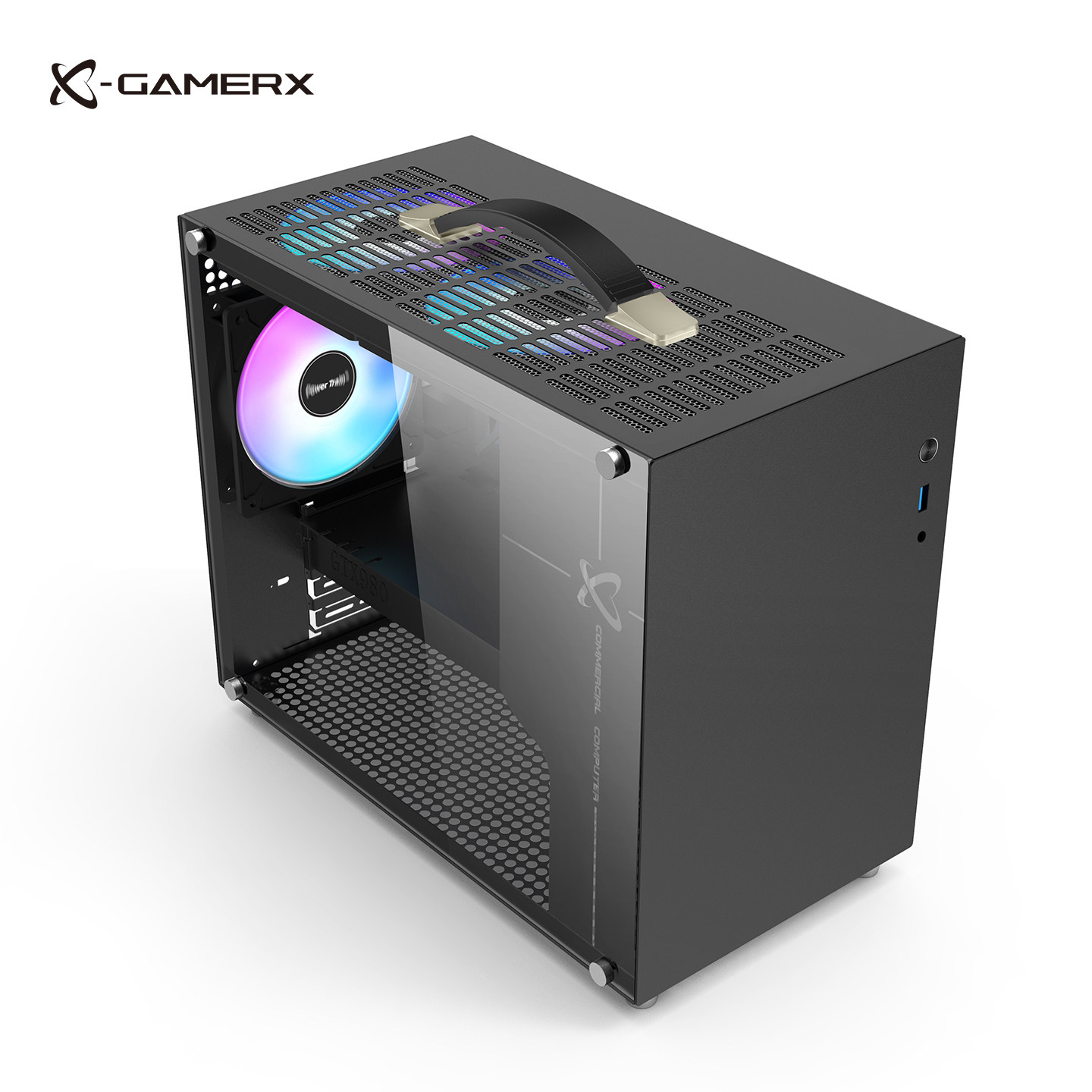未知玩家X100桌面MATX机箱