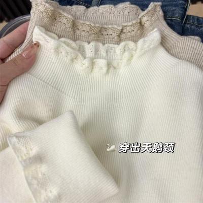 正品高货半高领针织打底衫