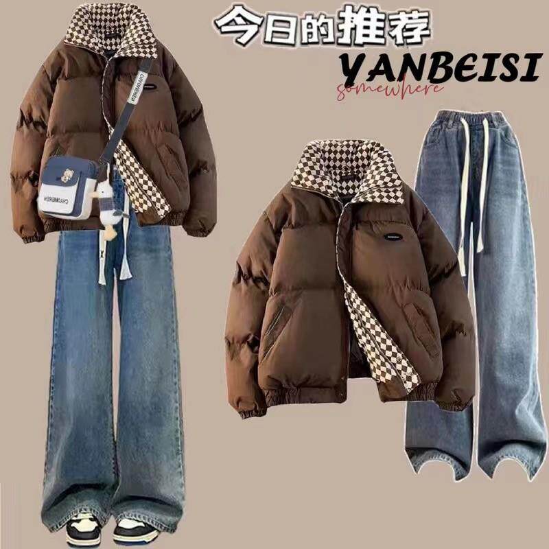 正品高货12少女冬装13初中学生加厚棉衣15岁大童外套16羽绒棉服牛