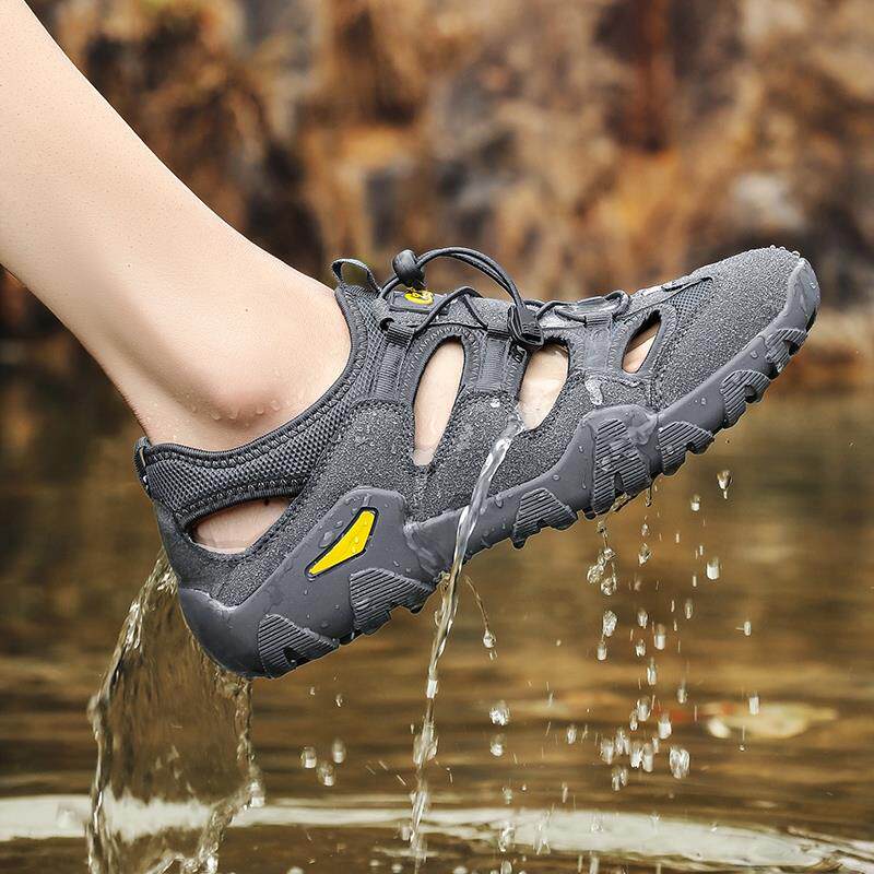 高货小众包头凉鞋男夏季外穿司机开车运动高端户外涉水防滑耐磨沙