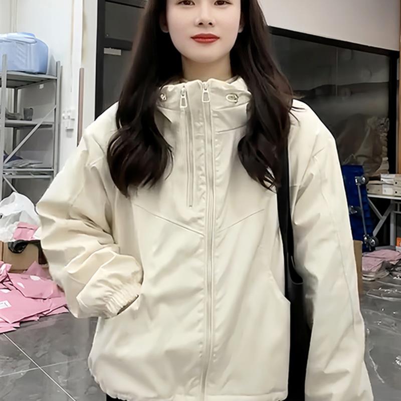 正品高货连帽短款夹克夹棉