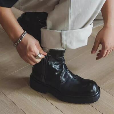 高货小众马丁靴男款厚底增