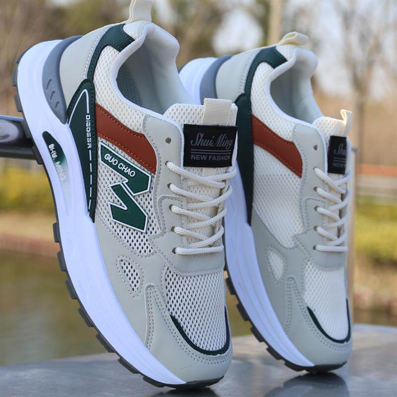 高货小众男鞋夏季镂空透气洞洞网鞋青少年百搭休闲软底防滑跑步鞋