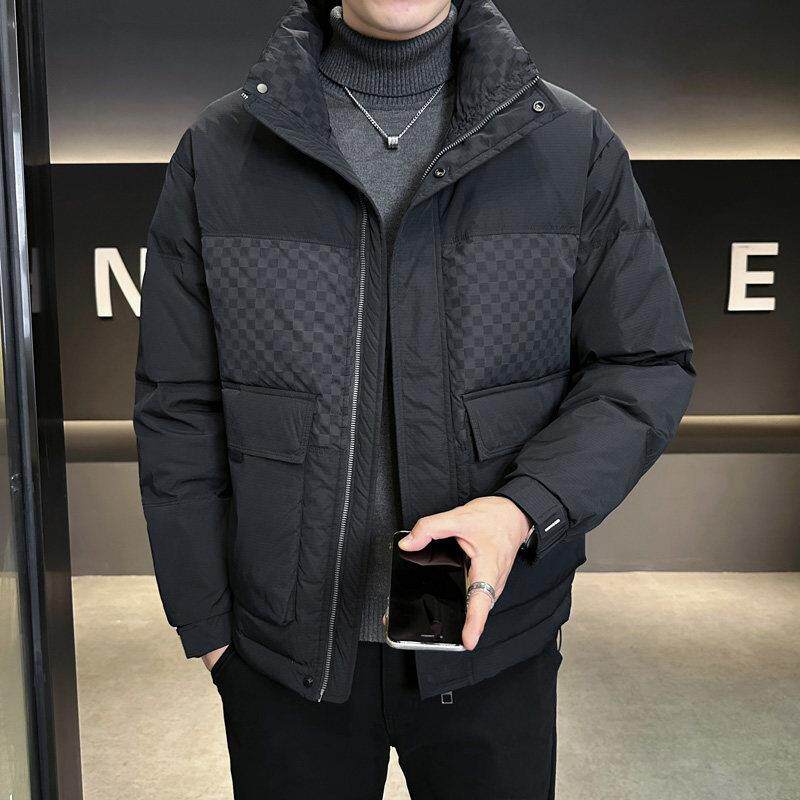 速发高货立领羽绒服男冬季2026新款潮牌高端青年男装加厚短款工装