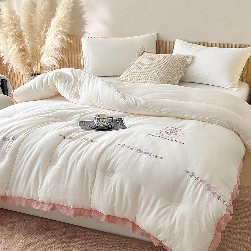 新款冬被被子2025新款绣花春秋被加厚保暖被芯学生单人被四季通用,3C数码配件,其它配件,淘宝优惠券,粉丝福利购,淘宝优惠卷