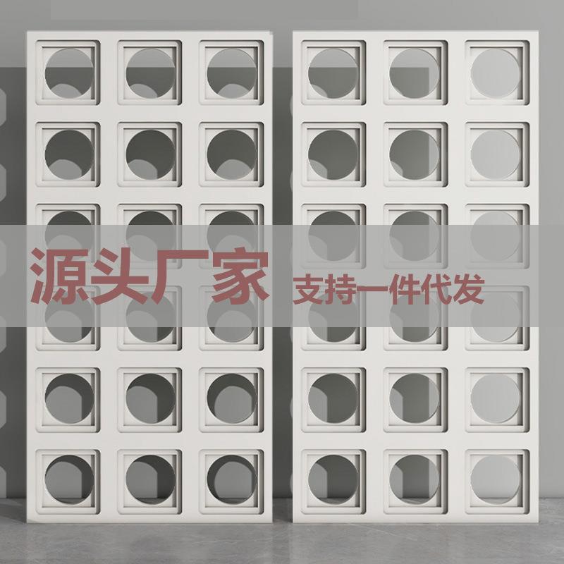 PU天圆格轻质文化石九宫格单面双面室内隔断铺面装修简约风格砖