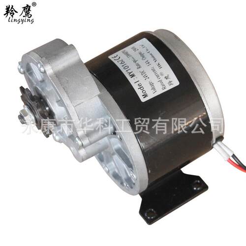 羚鹰电动滑板车游乐设备农用机械有刷减速电机MY1016Z24V250W电摩