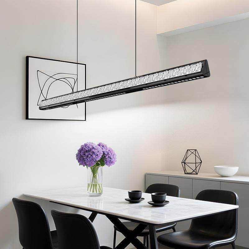 意式极简餐厅吊灯现代简约吧台裂冰纹餐桌饭厅设计师一字长条灯具,3C数码配件,其它配件,淘宝优惠券,粉丝福利购,淘宝优惠卷
