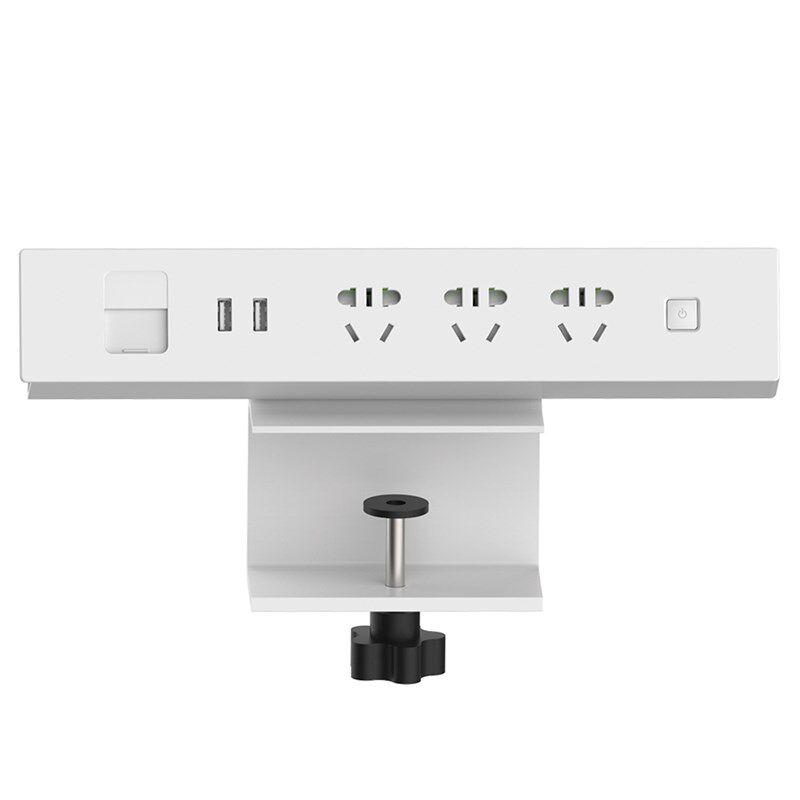 桌面夹桌插座 带jUSB充电排插 家用多功能插座接线板 创意五孔插