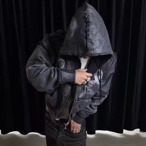 TBHNP教徒双圣喷色连帽夹克