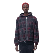 (TBHNP) theboyhasnopatience 血月之夜骑士拉链连帽衬衣