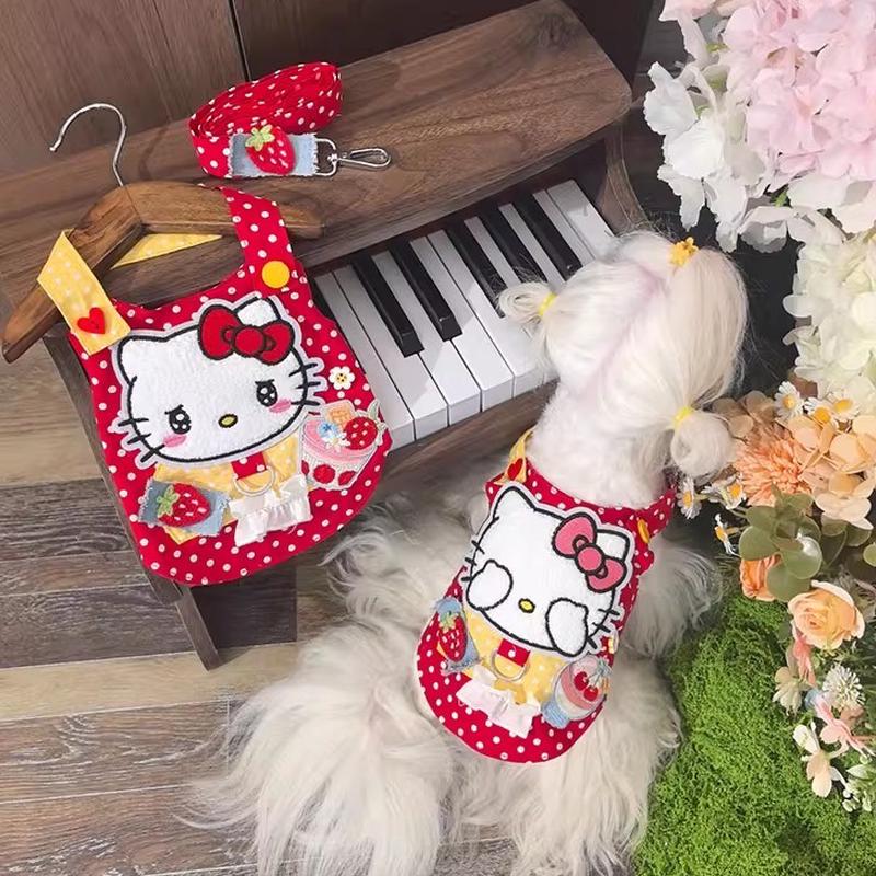 猫咪狗狗背心式宠物胸背牵引小型犬遛狗遛猫牵引绳防挣脱遛猫绳子
