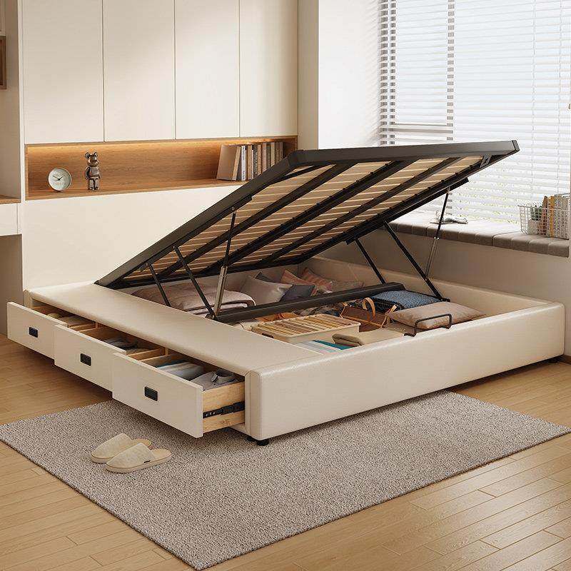 无床头榻榻米床小户型钢木排骨架气压高箱储物实木床可定制尺寸,住宅家具,实木床,淘宝优惠券,粉丝福利购,淘宝优惠卷