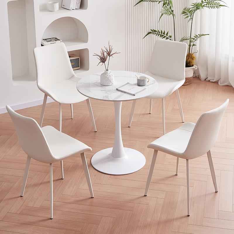 岩板洽谈桌简约阳台休闲 家用桌咖啡厅桌椅组合商用咨 咨询接待小