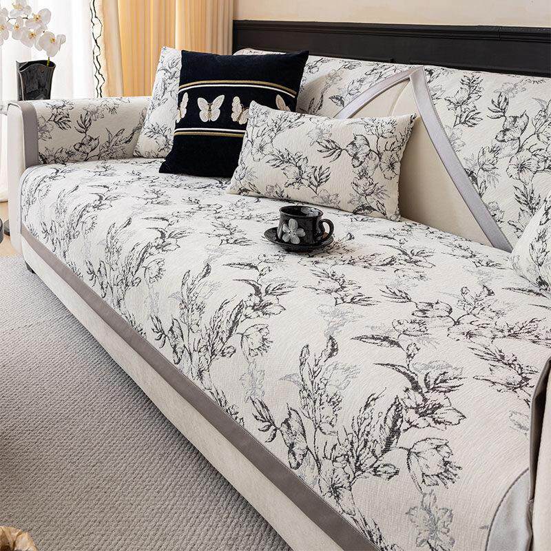 沙发垫法式轻奢高级感防滑坐垫四季通用雪尼尔套罩2025新款盖布巾