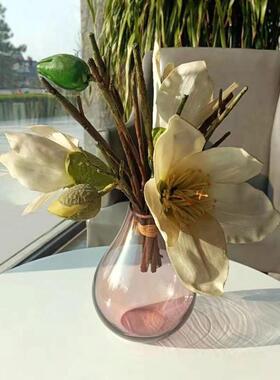 紫色徐艳小清新多彩时尚大气典雅紫色花瓶简约装饰办公室插花