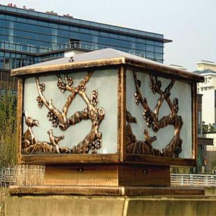 围墙柱头灯户外防水庭院灯欧式 新农村家用大门柱子灯太阳能门柱灯