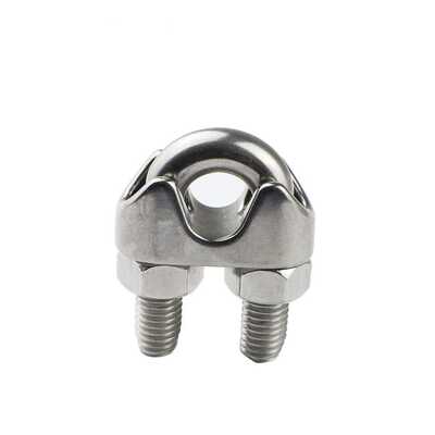 不锈钢316 304夹头 DIN741卡头 轧头 钢丝绳卡头 不锈钢夹头