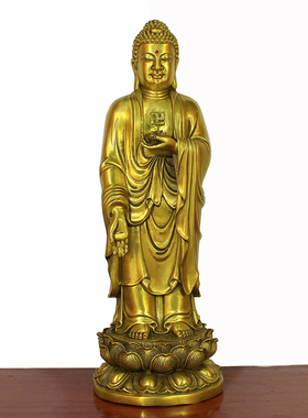 包邮佛具 用品纯铜佛像西方三圣阿弥陀佛观音菩萨大势至菩萨摆件