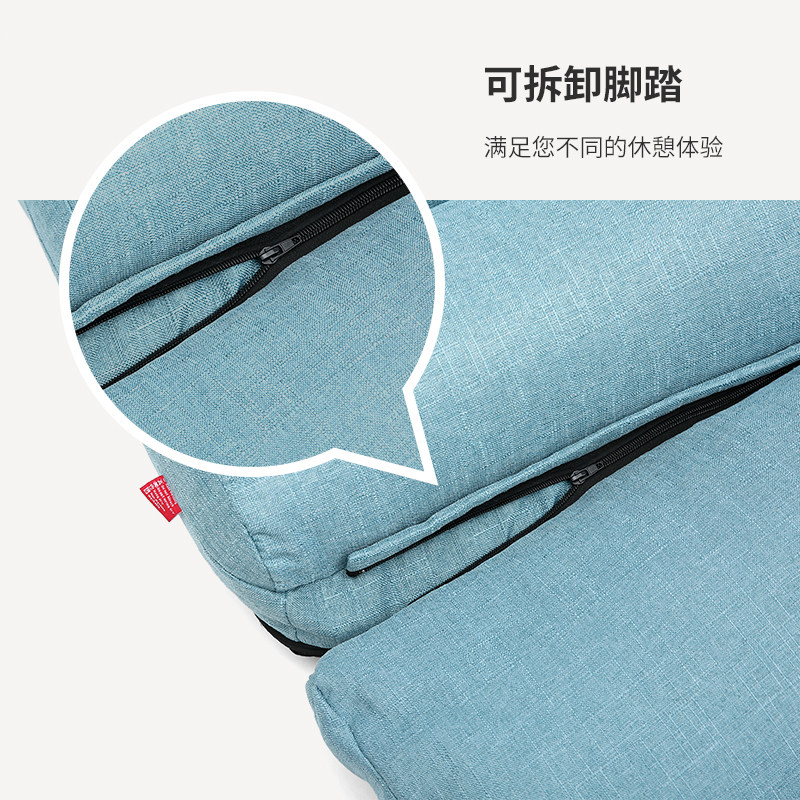 懒人沙发榻榻米单人椅折叠可躺睡布艺阳台飘窗床上简约哺乳久坐