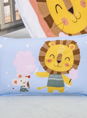 儿童枕套30x50cm40x60纯棉卡通可爱宝宝小号一对装全棉枕头套单个