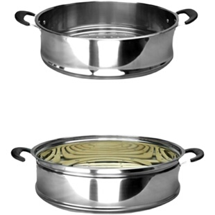 加厚加高不锈钢蒸屉竹笼屉家用竹屉蒸屉蒸笼