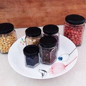 透明玻璃瓶六棱瓶酱菜瓶果酱瓶六棱蜂蜜瓶燕窝瓶罐头瓶酱瓶密封瓶