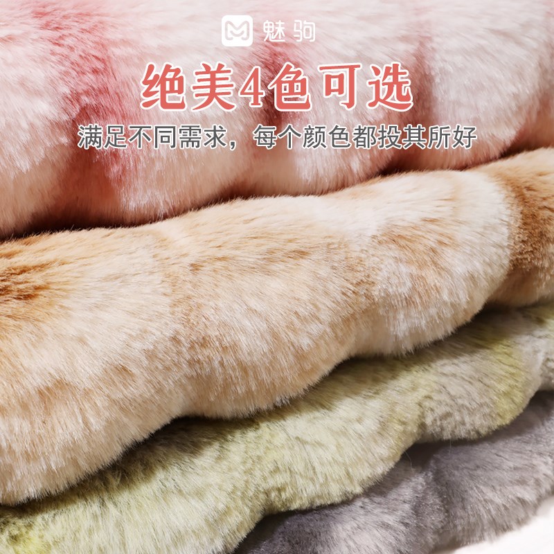 简约汽车坐垫冬季加厚毛绒全包围座椅套网红女新款冬天保暖座垫套