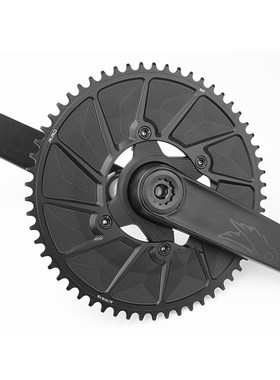 精选RIRO公路自行车单盘正负齿盘片110BCD铝合金CNC封闭盘折叠车