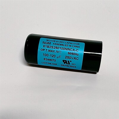NGM启动电容器220/250VAC100-120UF压缩机泵机61B2S250100NNCA-C