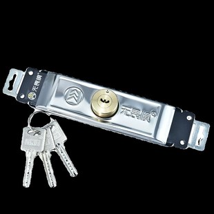 精选无畏惧卷闸门锁中间开通用型卷帘门锁防盗锁车库商店铺拉闸锁