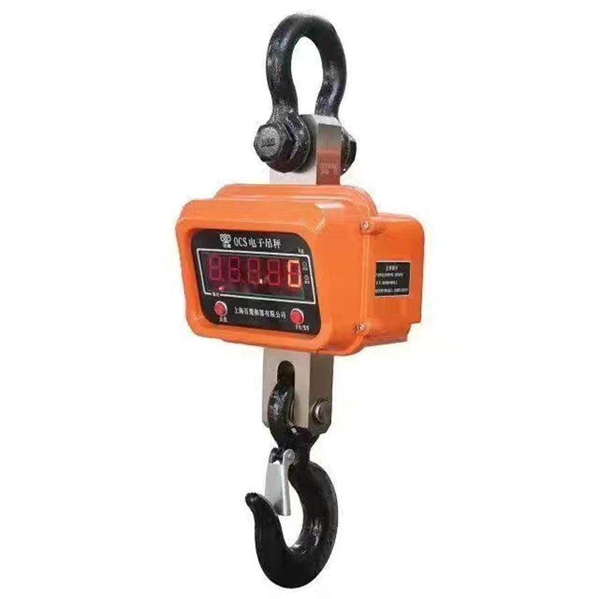 供应上海电子吊秤3T5T10T红字吊磅OCS直视带打印吊磅