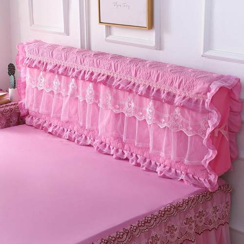 韩版蕾丝夹棉加厚弹力全包床头罩床头套皮床头保护套防尘罩布艺