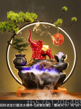 正品青阁招水财猫自动招手开 业流水摆件循环装办公室客厅创意饰