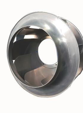 厂家直销710mm美铝合金风叶弯刀型轴流风机风叶片304不锈钢配件排