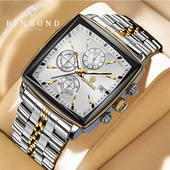 手表多功能商务防水时尚 BINBOND潮流新款 男士 男学生夜光石英腕表