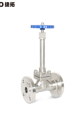 低温法兰截止阀 PN40 CF8低温长杆截止阀