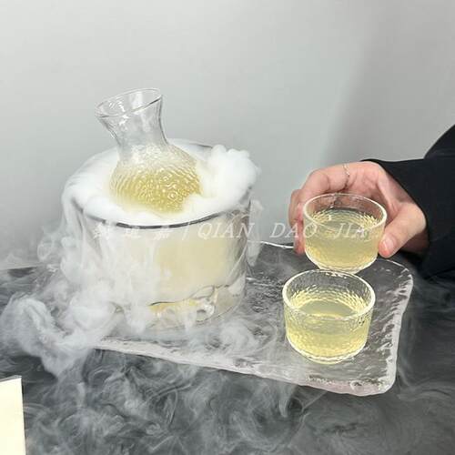 清酒壶酒具氛围感微醺鸡尾酒杯家用组合套装小酒馆温酒器小酒杯子