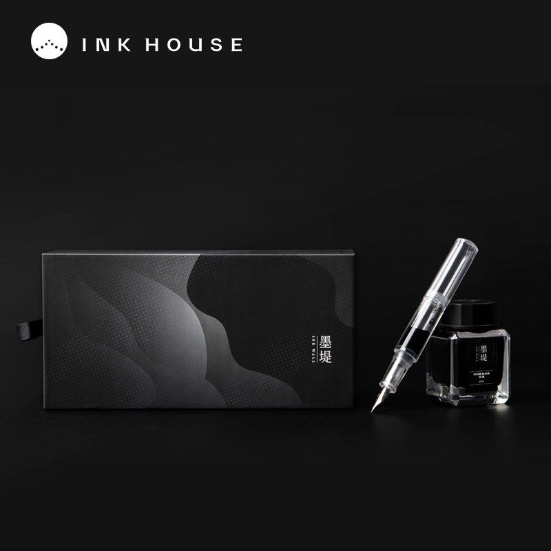 OU墨水屋墨堤砚黑钢笔礼盒美工尖大储墨钢笔防水墨水装,文具电教/文化用品/商务用品,钢笔,淘宝优惠券,粉丝福利购,淘宝优惠卷