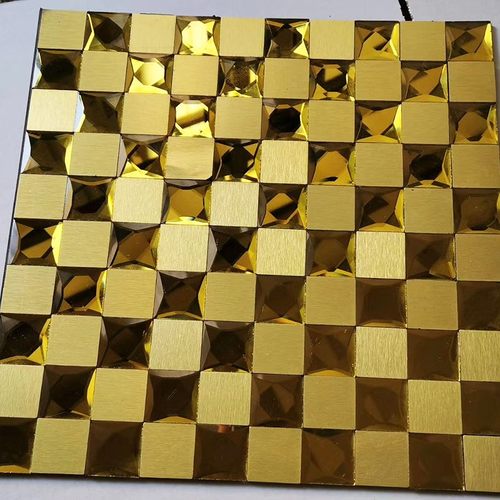 水晶玻璃9面马赛克自粘铝塑板墙贴镜面电视背景墙瓷砖T吧台装饰