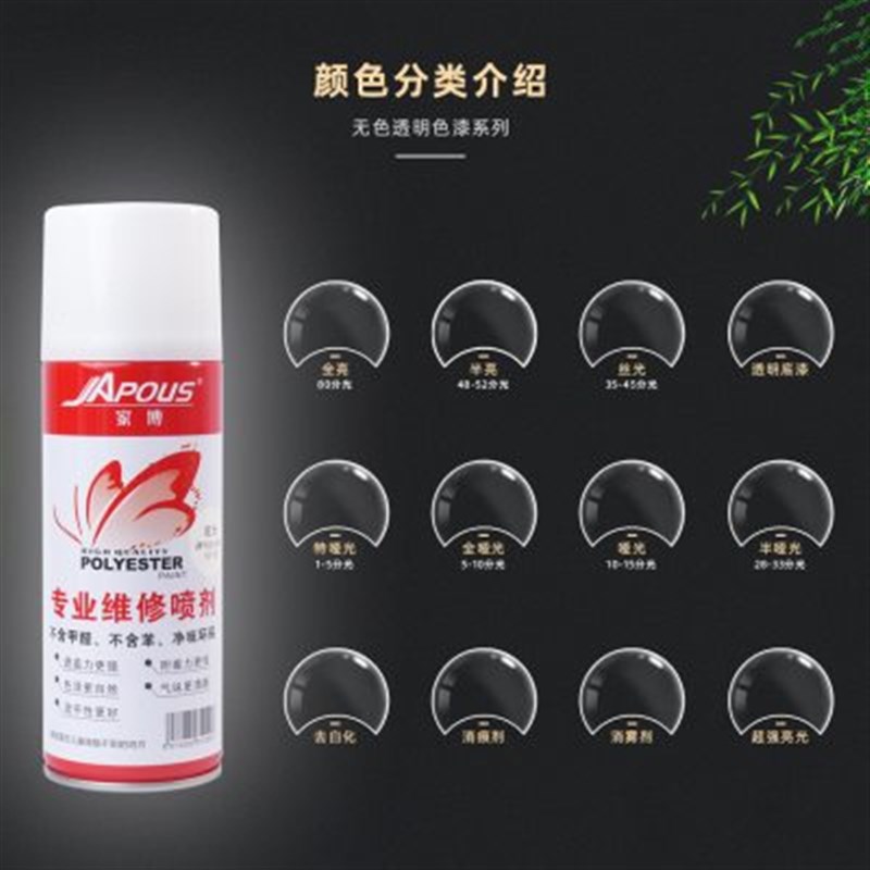 家博红自喷漆家具材料木器漆面漆修复剂手摇自动喷漆亮光