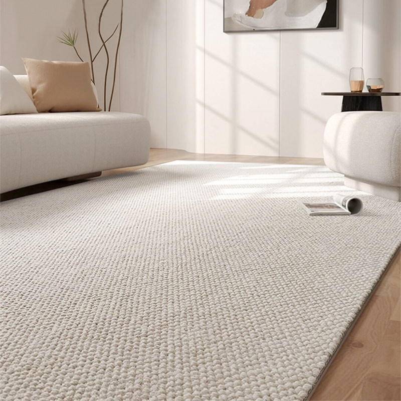 素色地毯卧室床边毯米色纯色奶油风级感客厅茶几地垫防猫抓,居家布艺,床边毯,淘宝优惠券,粉丝福利购,淘宝优惠卷