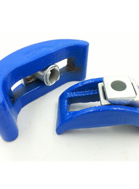 精锻罗门弓形压板 模具蓝色C型压板 可调式注塑机锁模压板