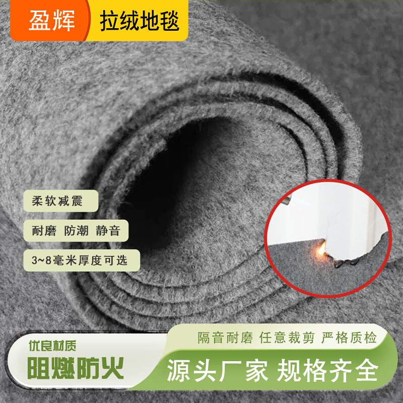 地毯大面积全铺耐脏家用卧室隔音地毯加厚满铺商用办公室拉绒地毯
